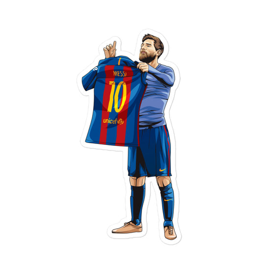 El Clasico Iconic Messi Celebration Bubble-free stickers