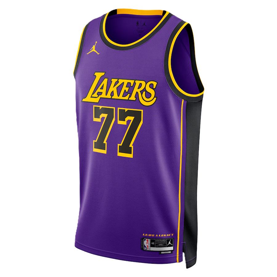 Los Angeles Lakers Purple Statement Jersey Luka Dončić #77