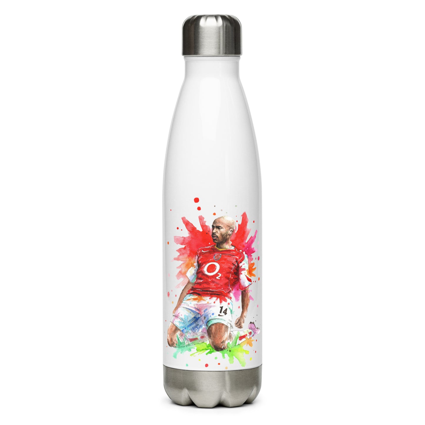Arsenal Thierry Henry Vintage Stainless steel water bottle - The 90+ Minute