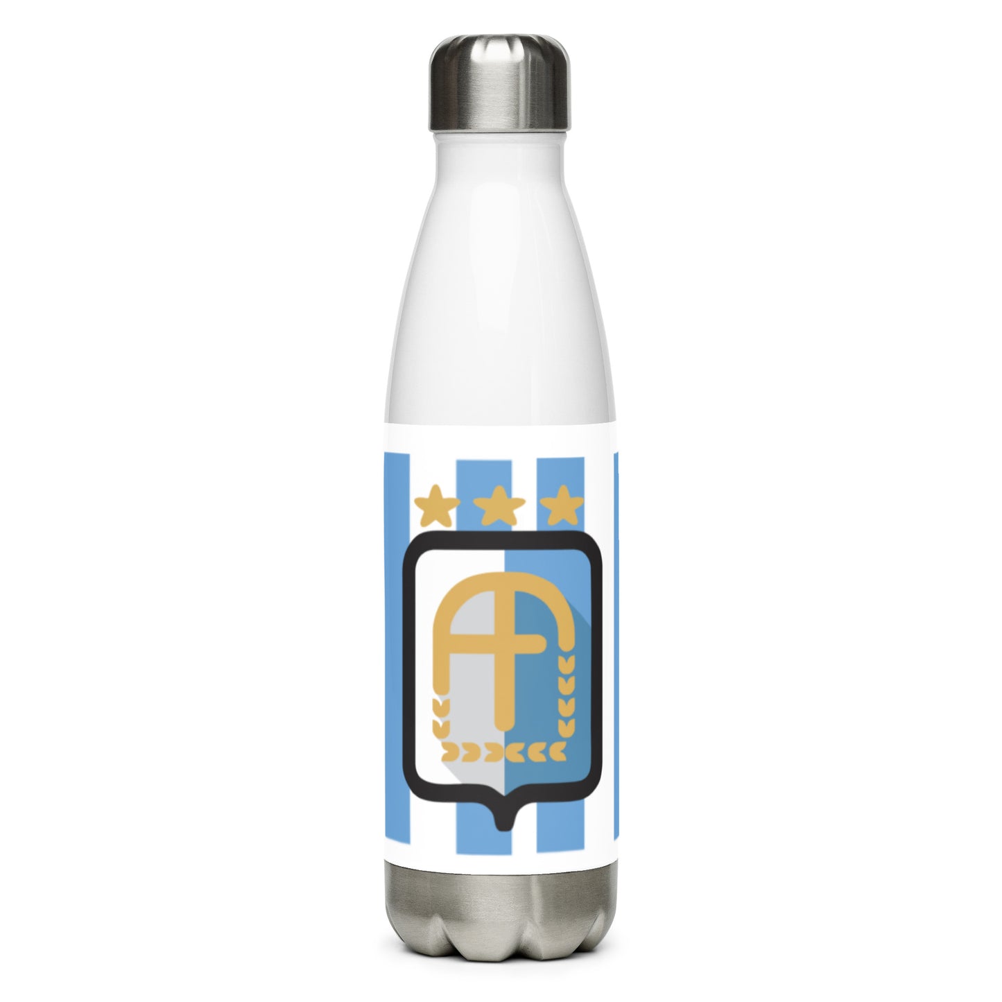 Argentina Vintage Logo 3 Stars Stainless steel water bottle