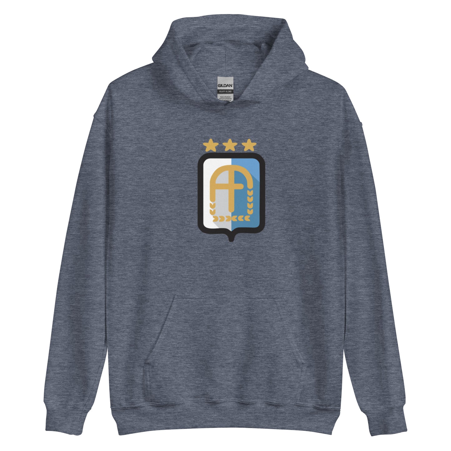 Argentina Vintage Logo 3 Stars Unisex Hoodie