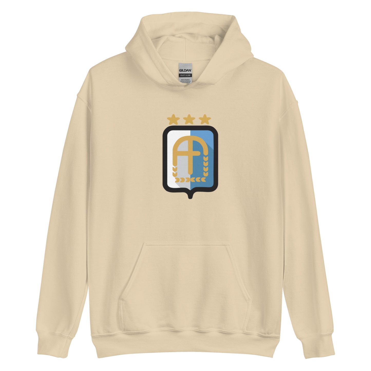 Argentina Vintage Logo 3 Stars Unisex Hoodie