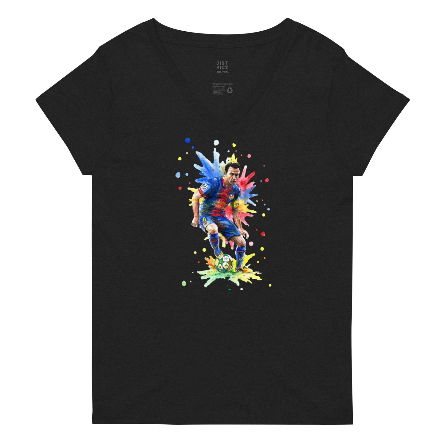Xavi Barcelona Women’s recycled v-neck t-shirt