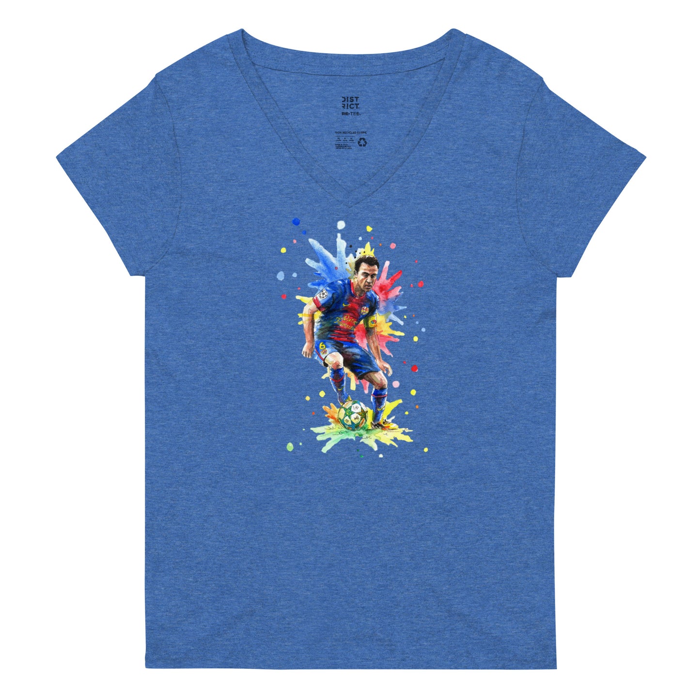 Xavi Barcelona Women’s recycled v-neck t-shirt