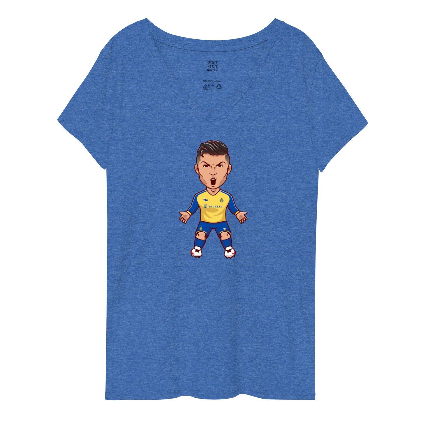 Al Nassr Ronaldo Women’s recycled v-neck t-shirt