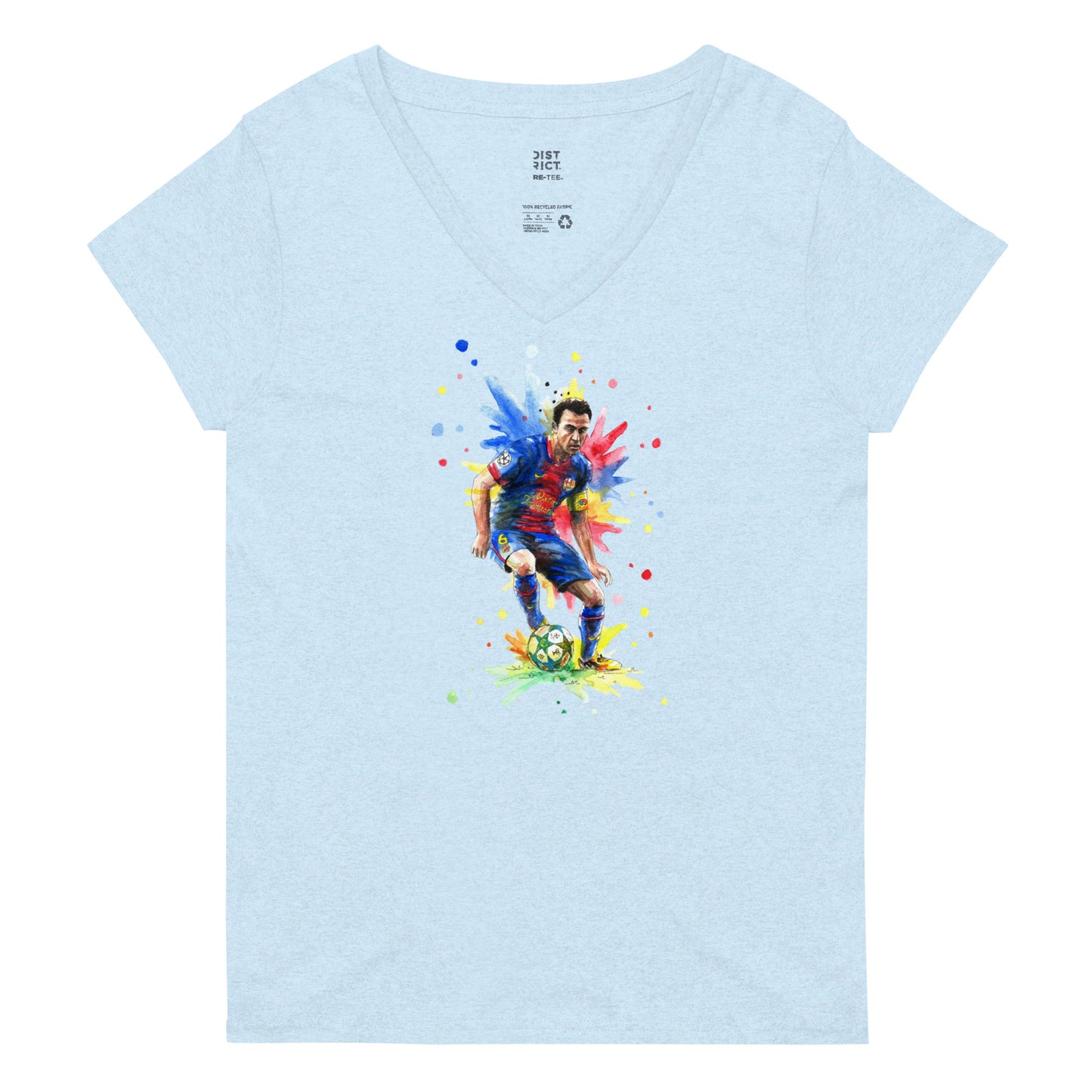 Xavi Barcelona Women’s recycled v-neck t-shirt