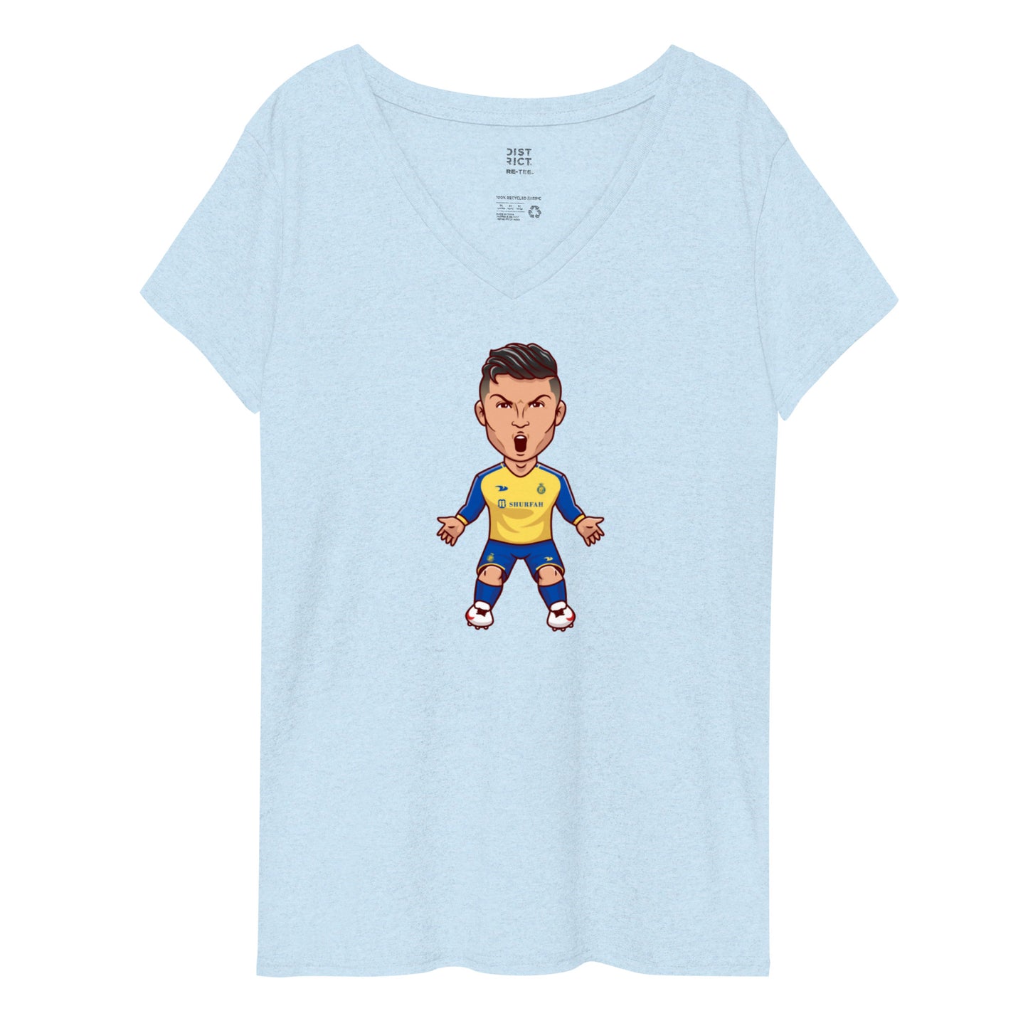 Al Nassr Ronaldo Women’s recycled v-neck t-shirt