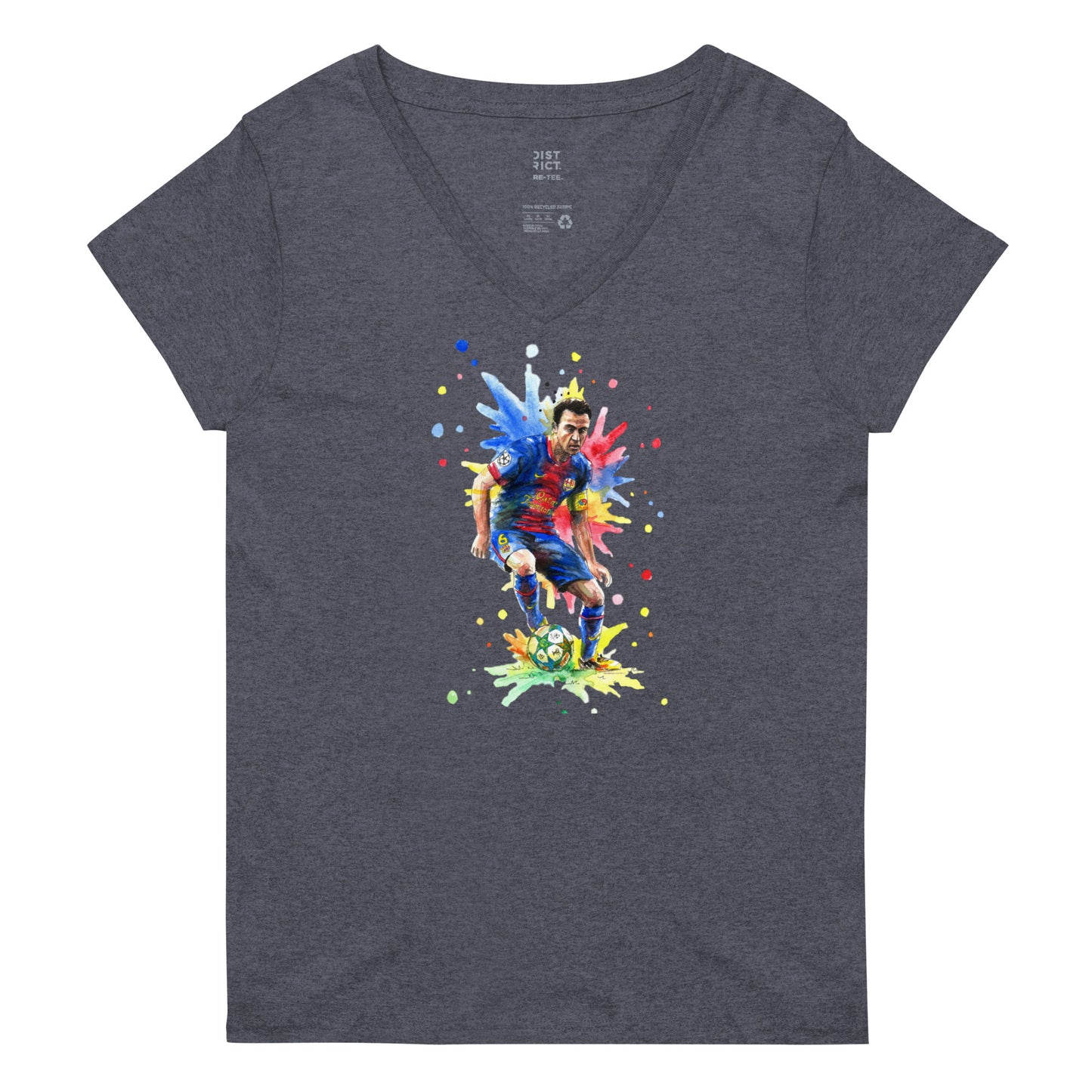 Xavi Barcelona Women’s recycled v-neck t-shirt