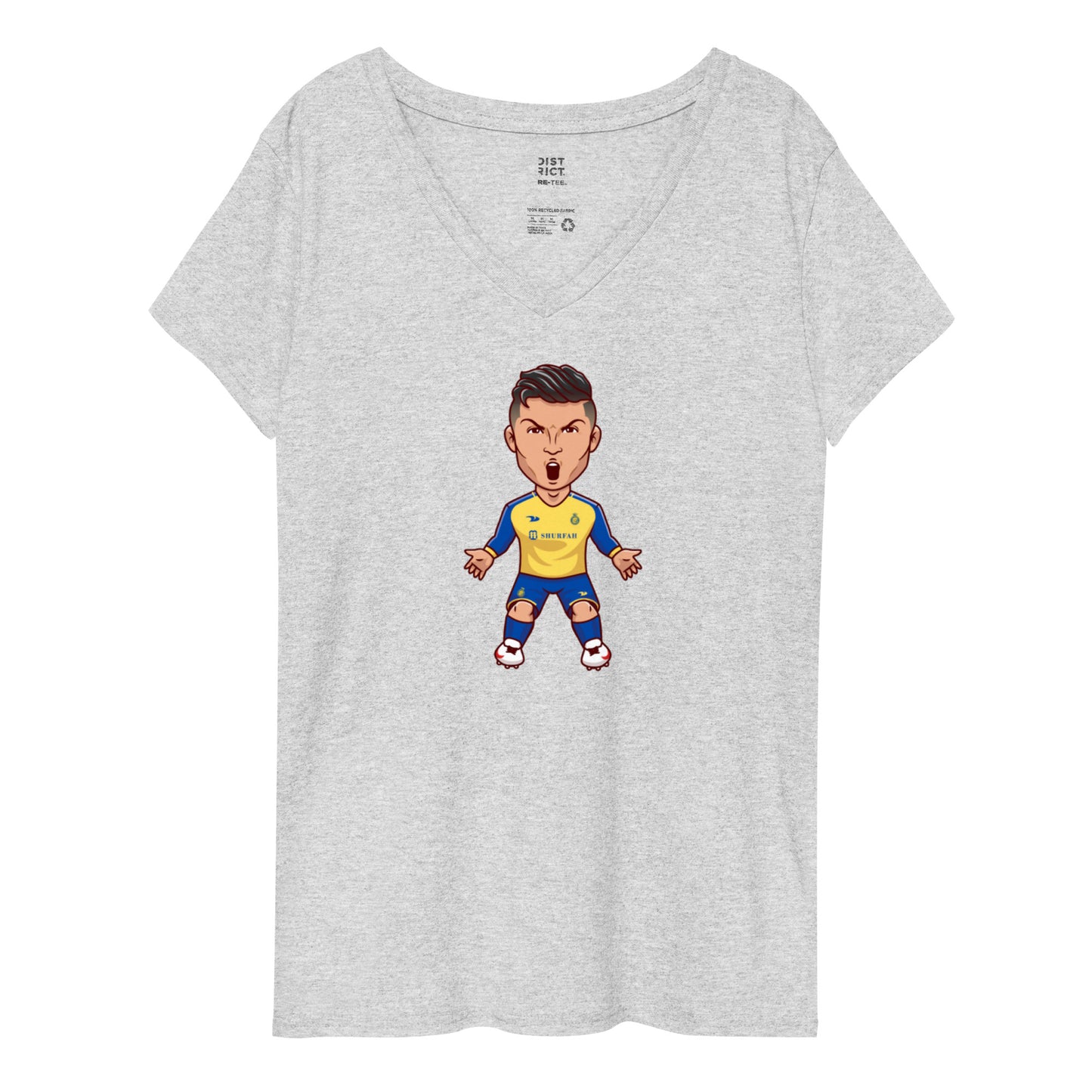 Al Nassr Ronaldo Women’s recycled v-neck t-shirt