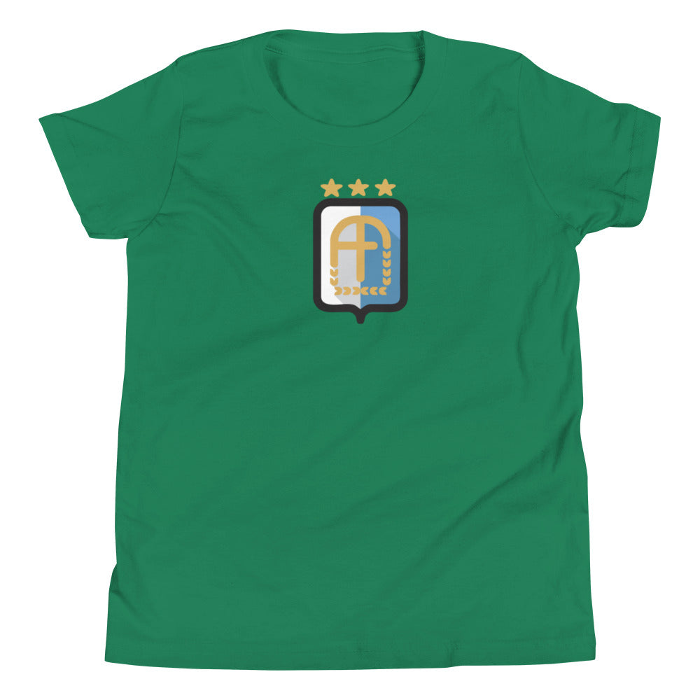 Argentina Vintage Logo 3 Stars Youth Short Sleeve T-Shirt