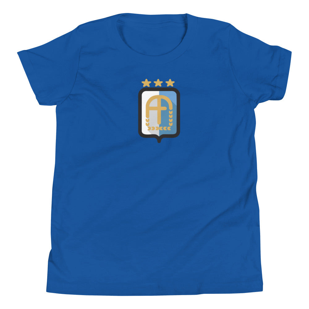 Argentina Vintage Logo 3 Stars Youth Short Sleeve T-Shirt