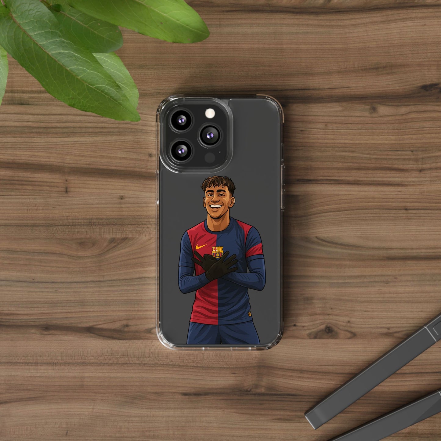 Lamine Yamal Barca Boy Clear Phone Case