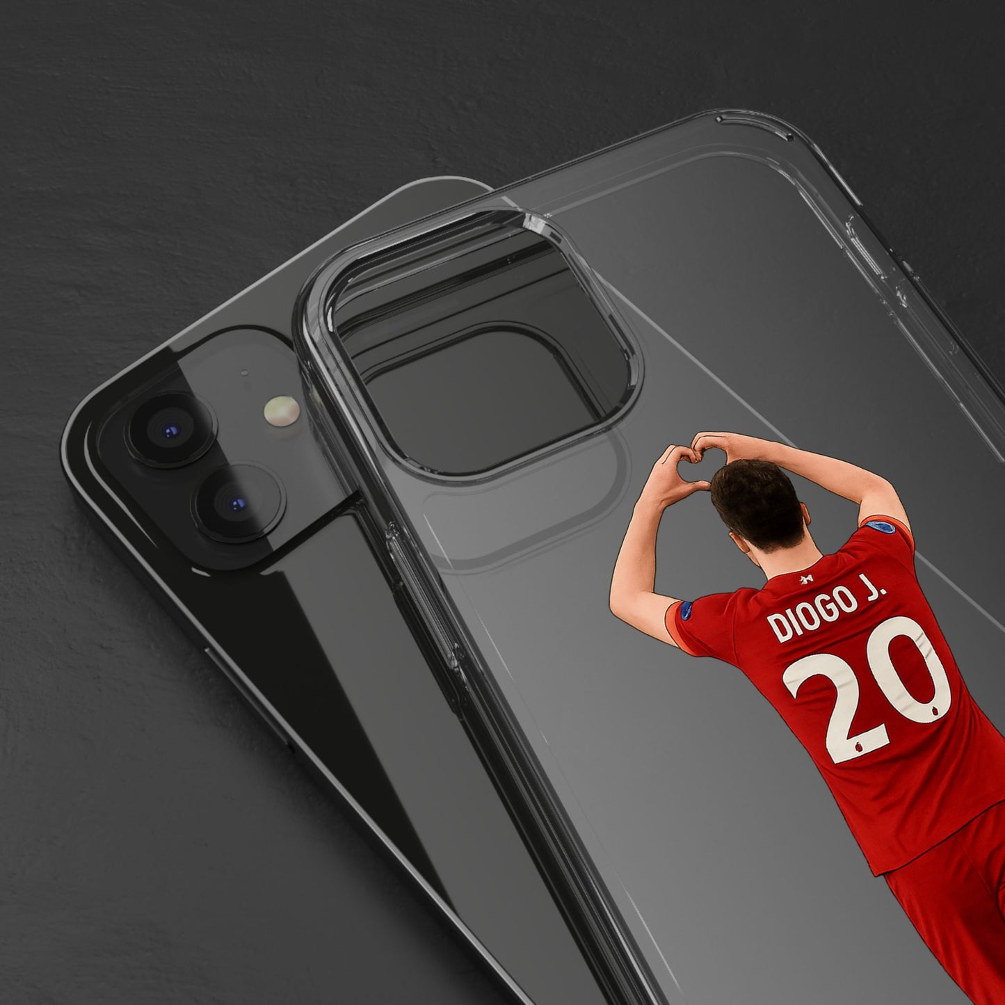 Diogo Jota Forever Liverpool Custom Clear Phone Case