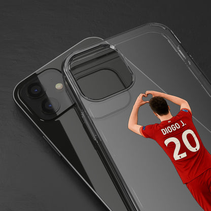 Diogo Jota Forever Liverpool Custom Clear Phone Case