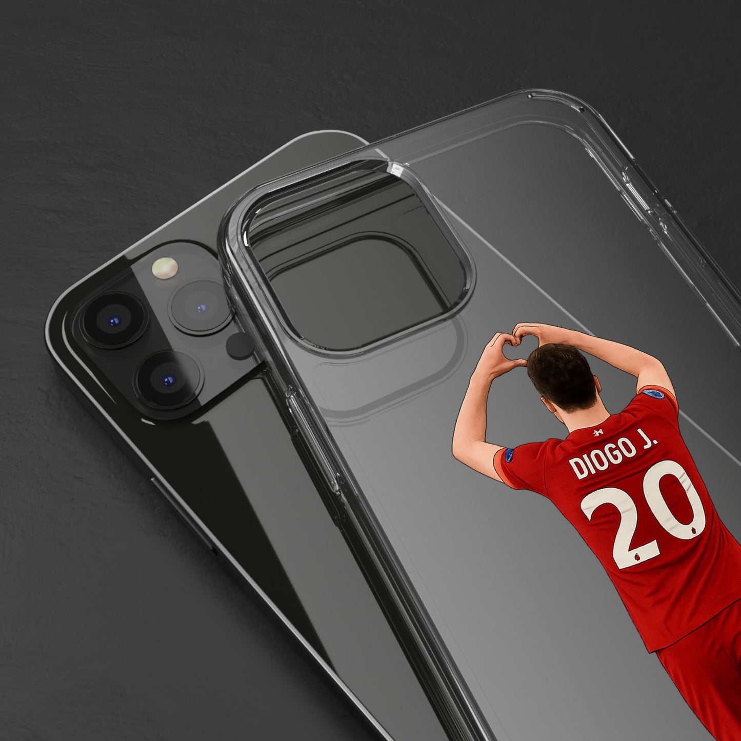 Diogo Jota Forever Liverpool Custom Clear Phone Case