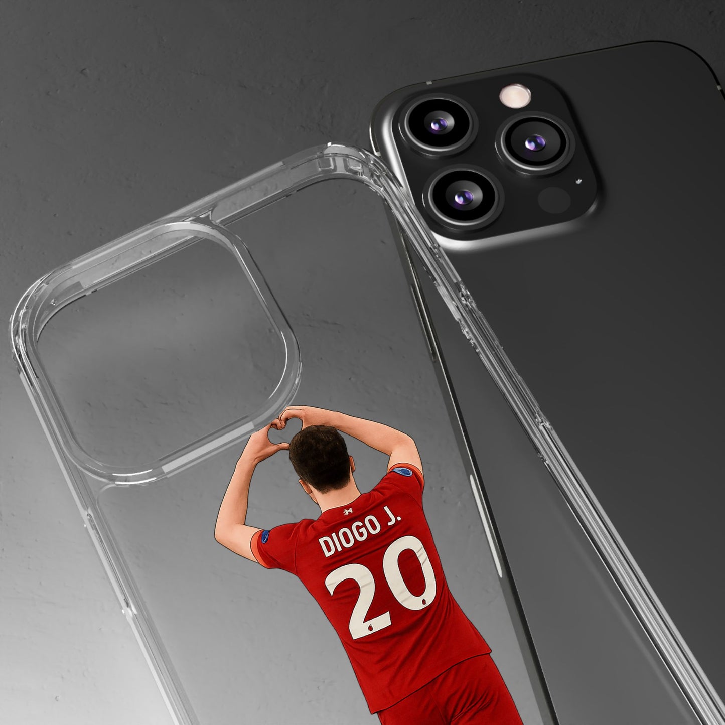Diogo Jota Forever Liverpool Custom Clear Phone Case