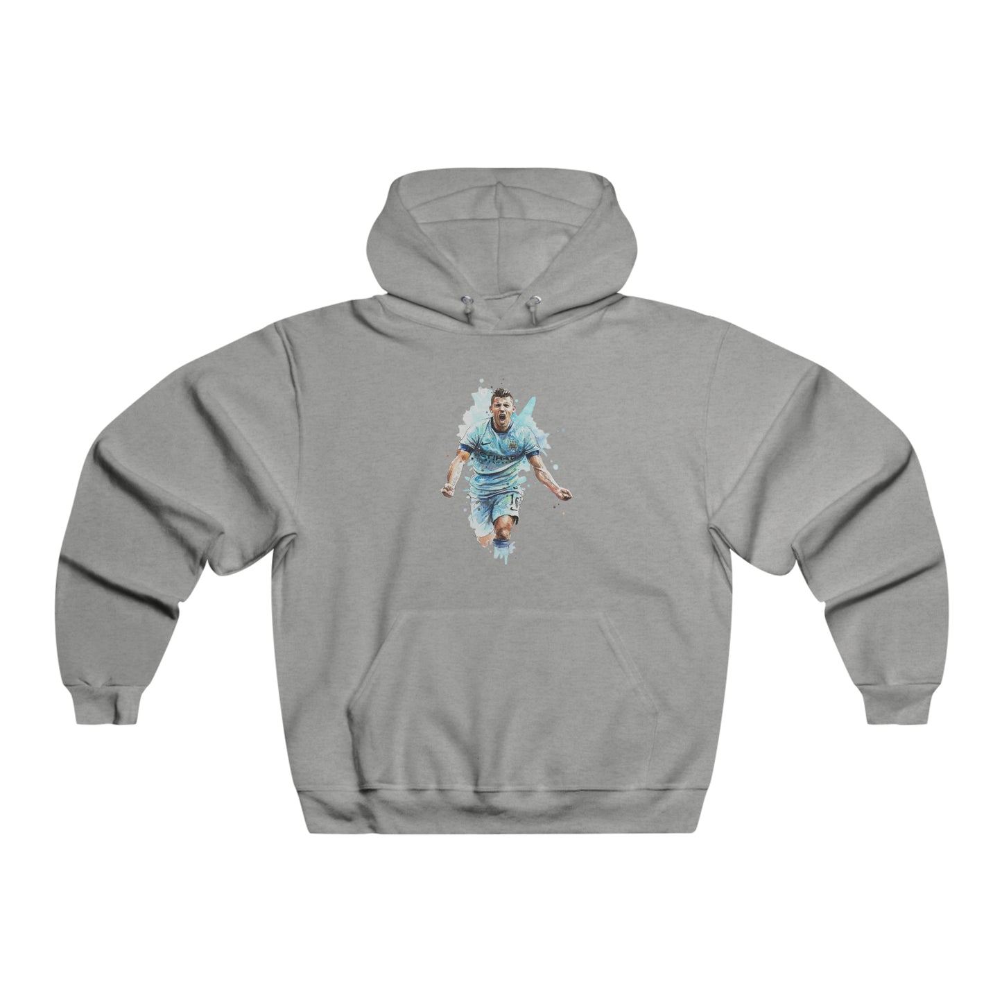Man City Aguero Vintage Men's NUBLEND® Hooded Sweatshirt
