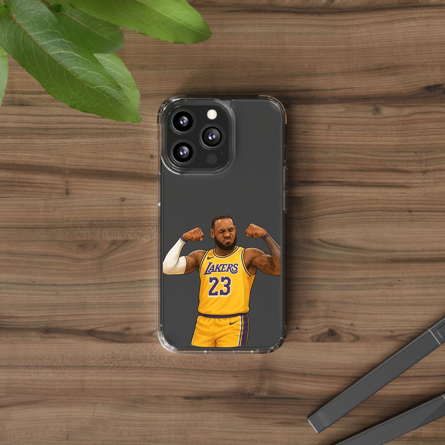 LeBron James Clear Phone Case - Basketball Lover Gift, Trendy iPhone Accessory, Sports Fan Case, Unique Cell Cover, NBA Gift Idea