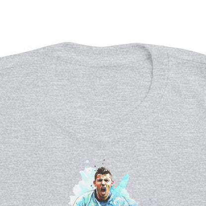 Man City Aguero Vintage Toddler's Fine Jersey Tee