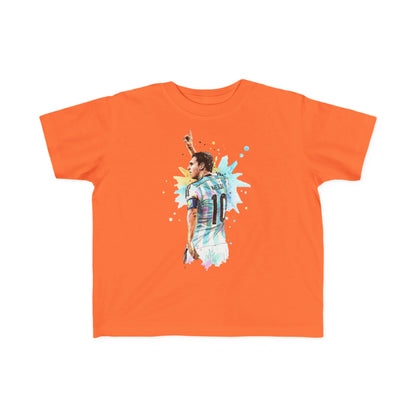 Lionel Messi Argentina Captain Vintage Toddler's Fine Jersey Tee