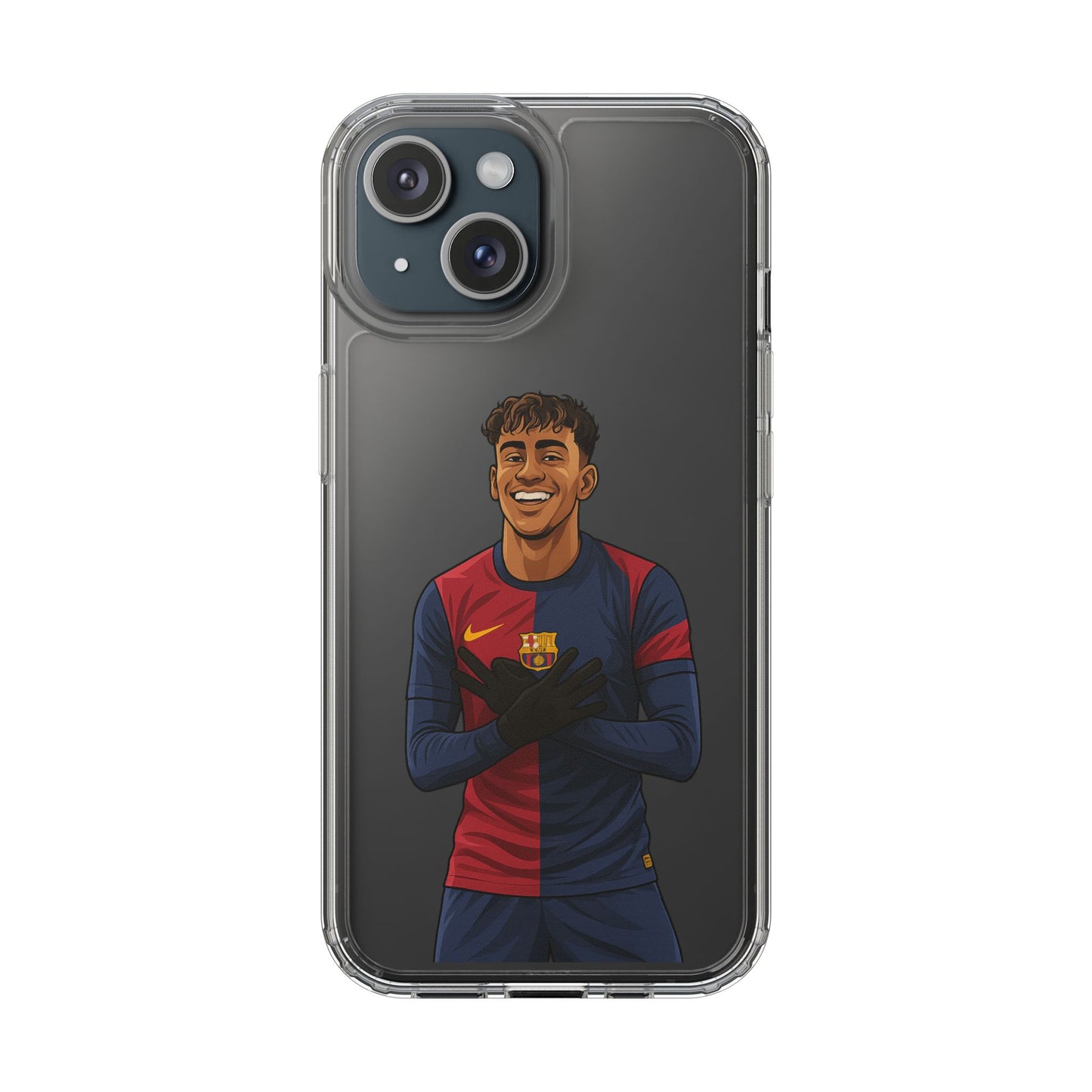Lamine Yamal Barca Boy Clear Phone Case