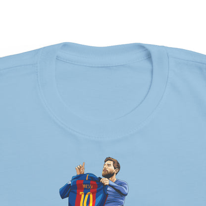 El Clasico Iconic Messi Celebration Toddler's Fine Jersey Tee