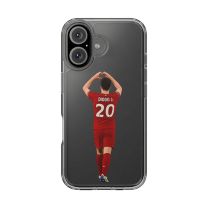 Diogo Jota Forever Liverpool Custom Clear Phone Case