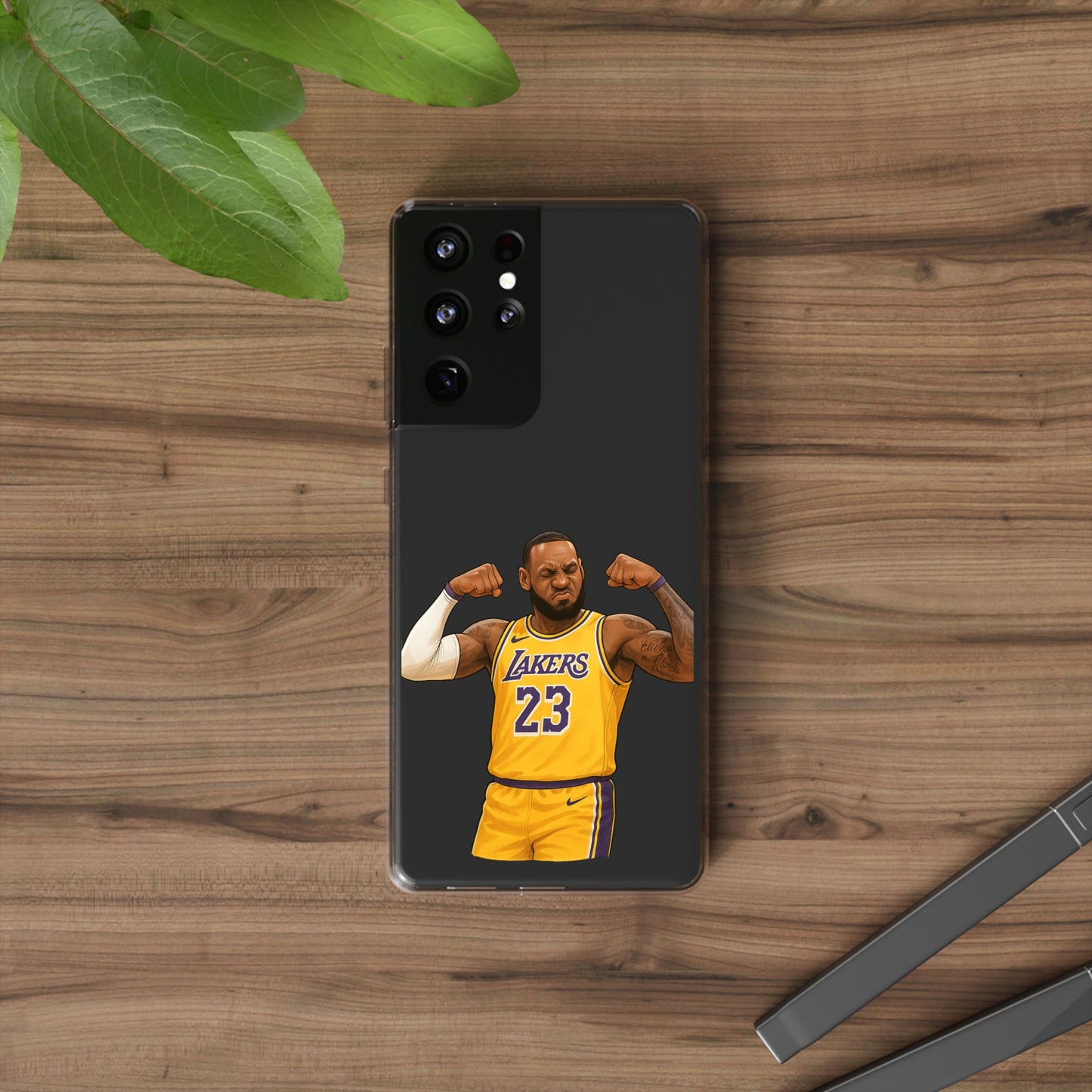 LeBron James Clear Phone Case - Basketball Lover Gift, Trendy iPhone Accessory, Sports Fan Case, Unique Cell Cover, NBA Gift Idea