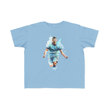 Man City Aguero Vintage Toddler's Fine Jersey Tee