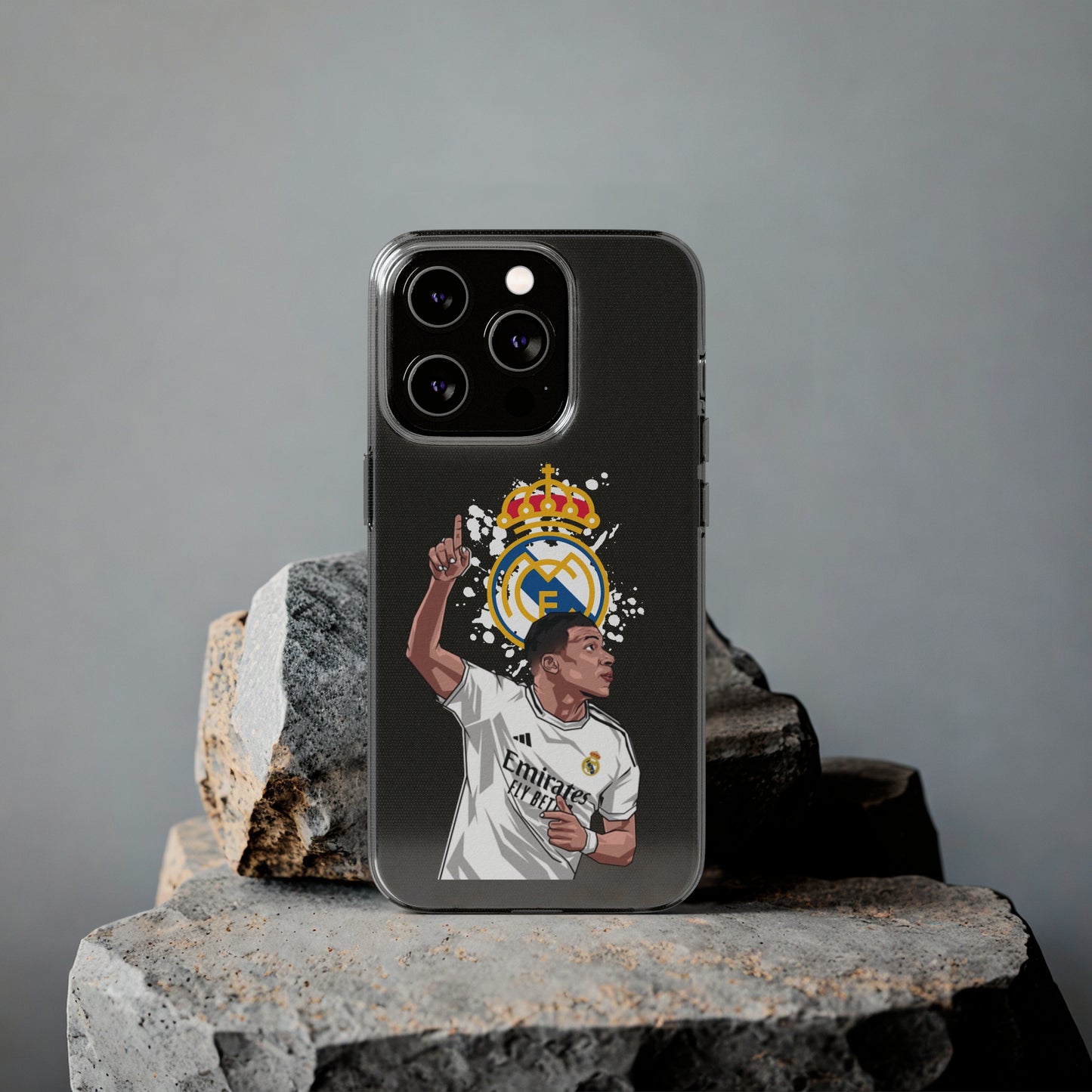 Mbappe Real Madrid Clear Silicone Phone Cases