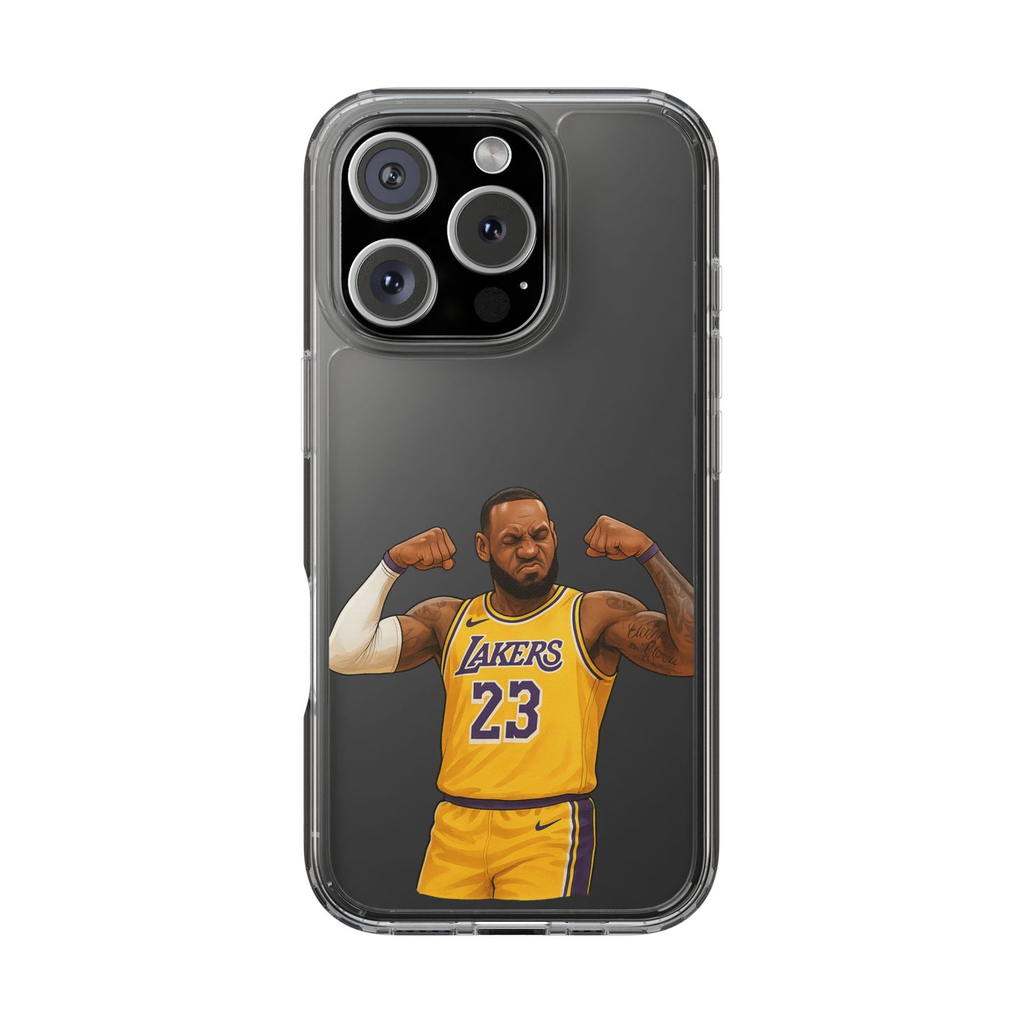LeBron James Clear Phone Case - Basketball Lover Gift, Trendy iPhone Accessory, Sports Fan Case, Unique Cell Cover, NBA Gift Idea