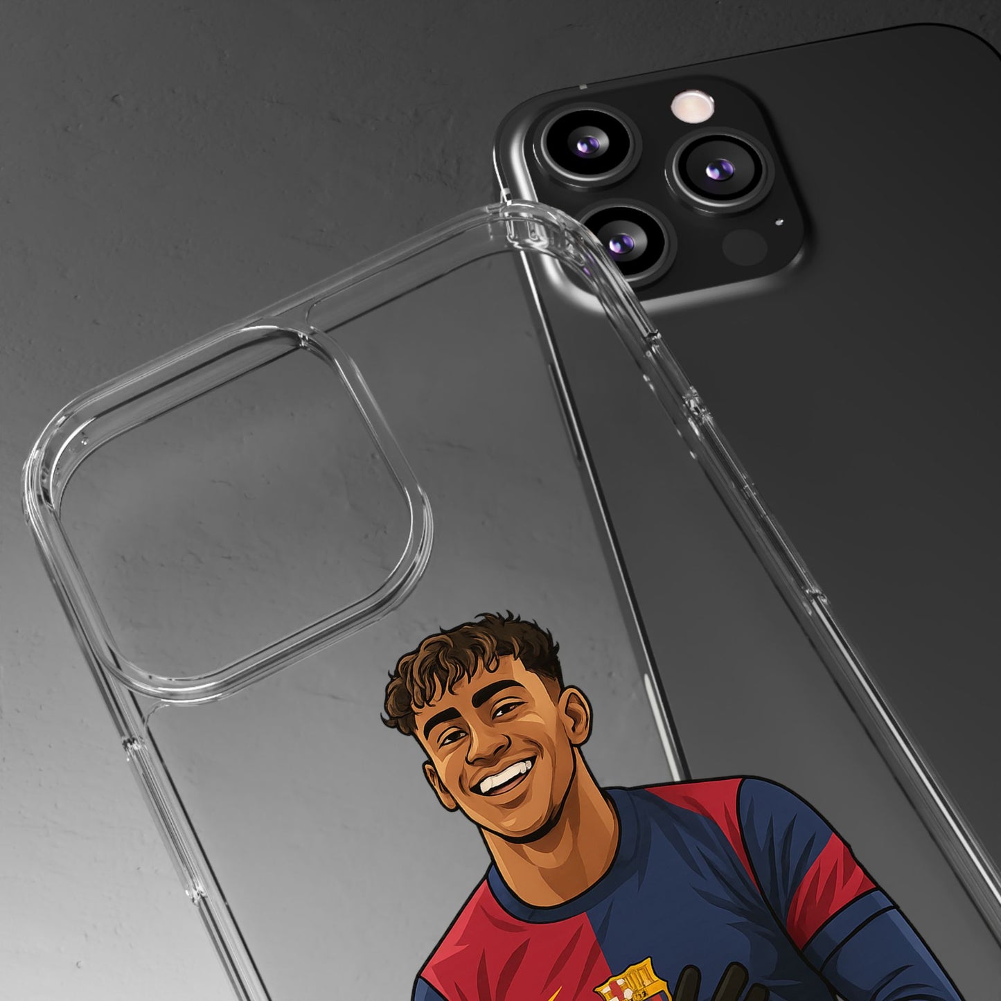 Lamine Yamal Barca Boy Clear Phone Case
