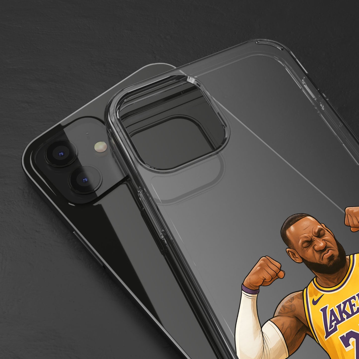 LeBron James Clear Phone Case - Basketball Lover Gift, Trendy iPhone Accessory, Sports Fan Case, Unique Cell Cover, NBA Gift Idea