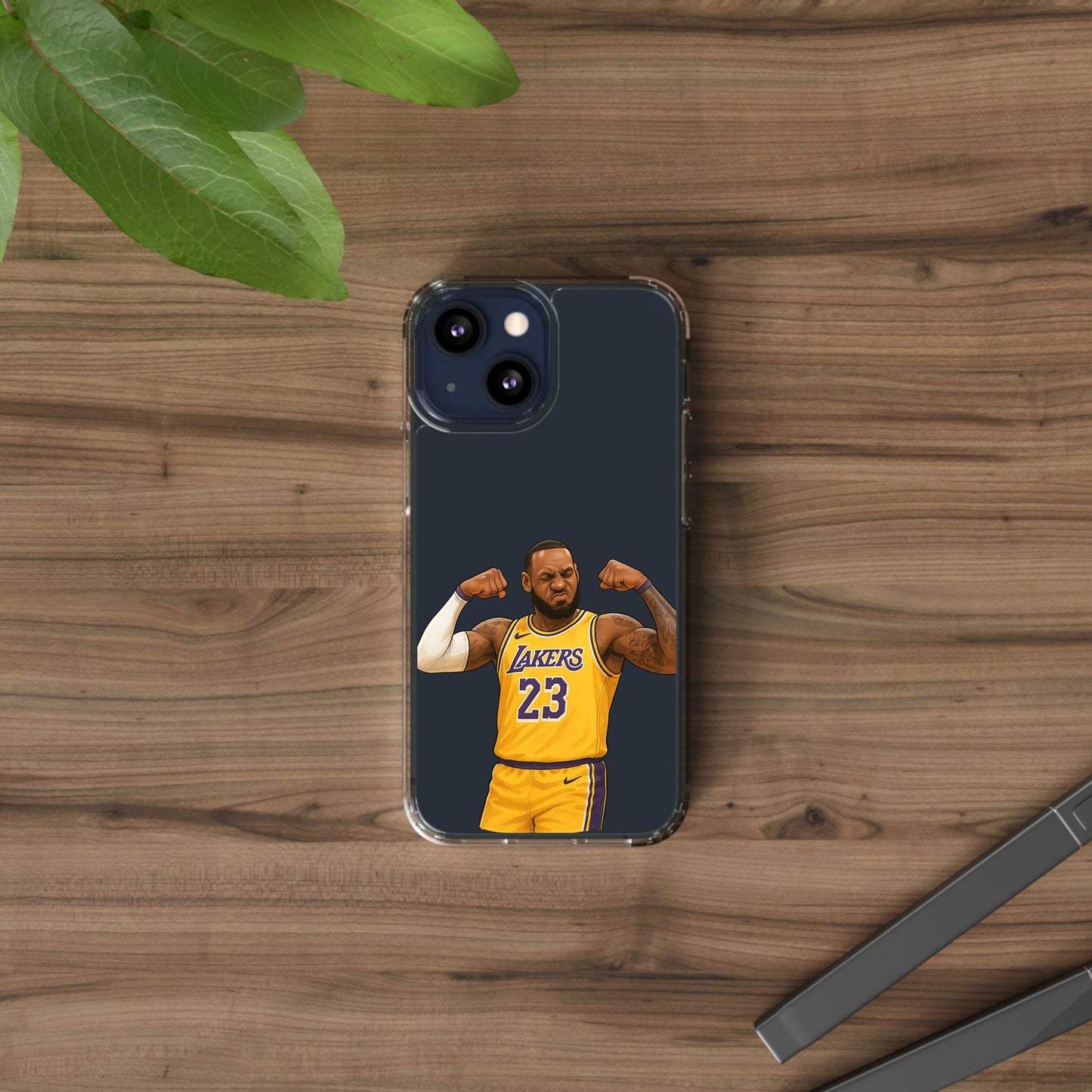 LeBron James Clear Phone Case - Basketball Lover Gift, Trendy iPhone Accessory, Sports Fan Case, Unique Cell Cover, NBA Gift Idea