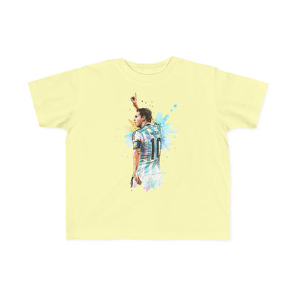 Lionel Messi Argentina Captain Vintage Toddler's Fine Jersey Tee