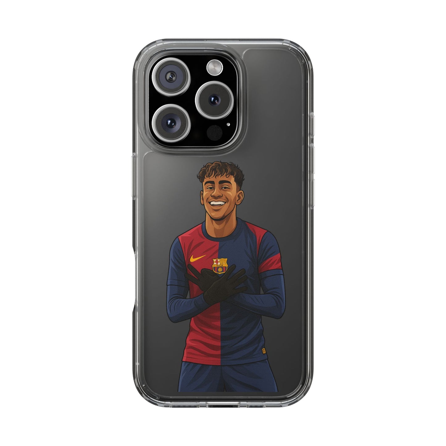 Lamine Yamal Barca Boy Clear Phone Case
