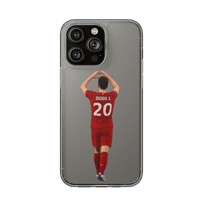 Diogo Jota Forever Liverpool Custom Clear Phone Case