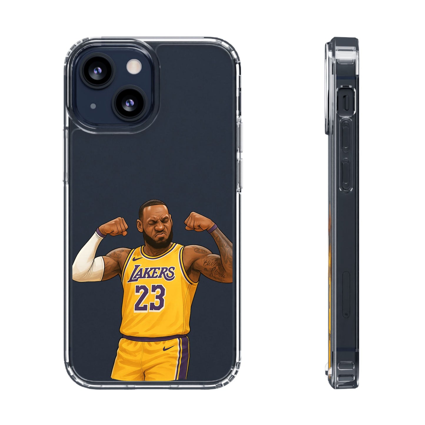 LeBron James Clear Phone Case - Basketball Lover Gift, Trendy iPhone Accessory, Sports Fan Case, Unique Cell Cover, NBA Gift Idea