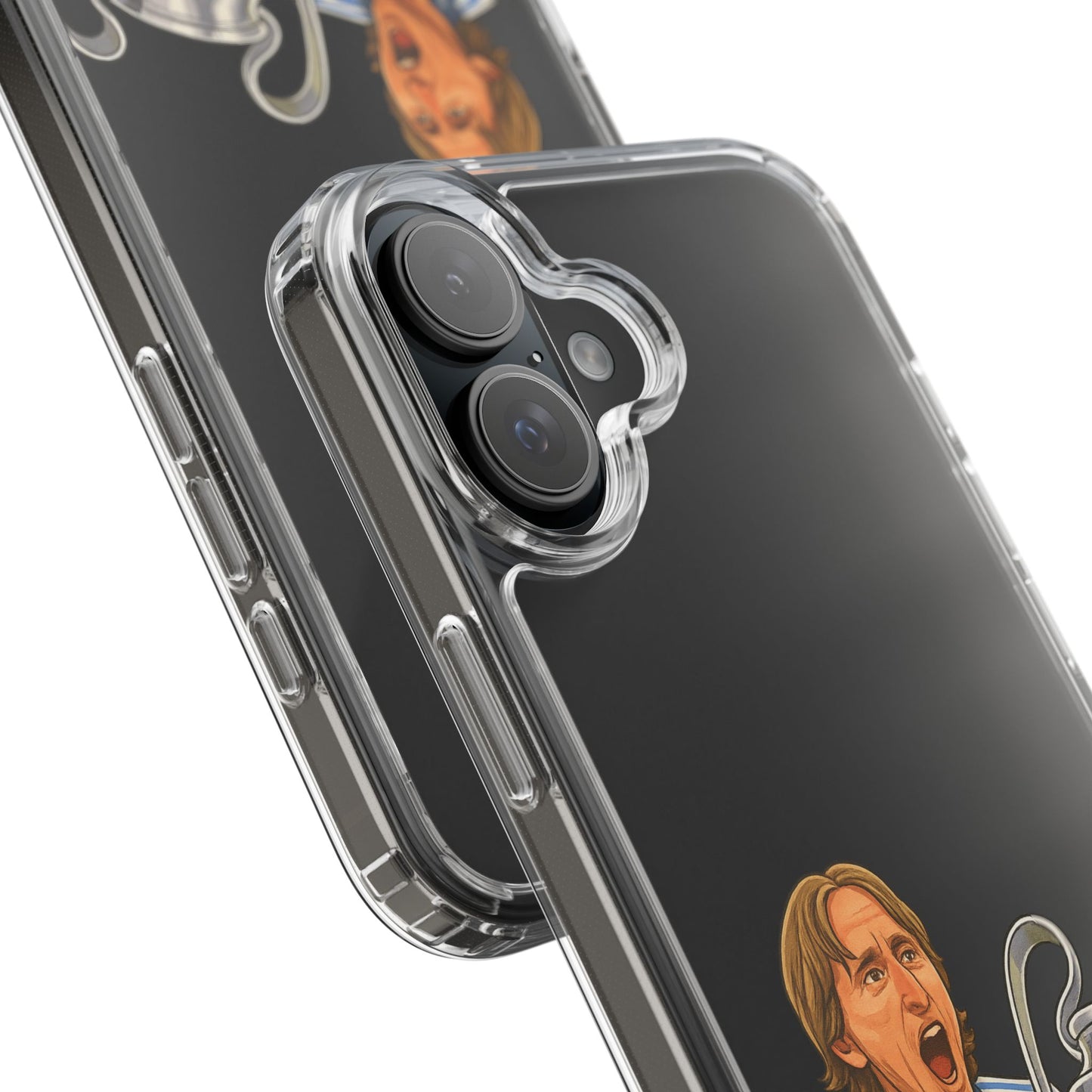 Modric Phone Case featuring Champions Celebrations, Clear Case, Soccer Fan Gear, Unique Gift for Sports Lovers, Customizable Design