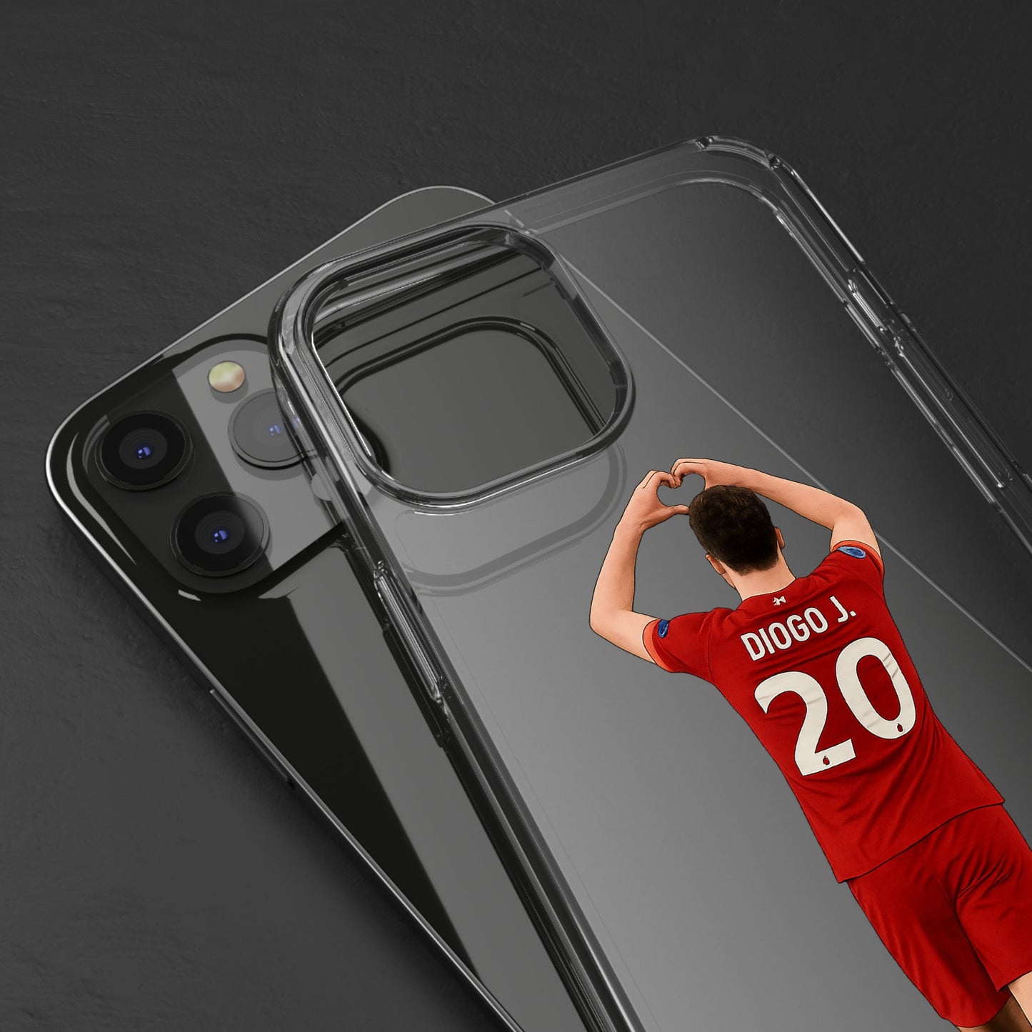 Diogo Jota Forever Liverpool Custom Clear Phone Case