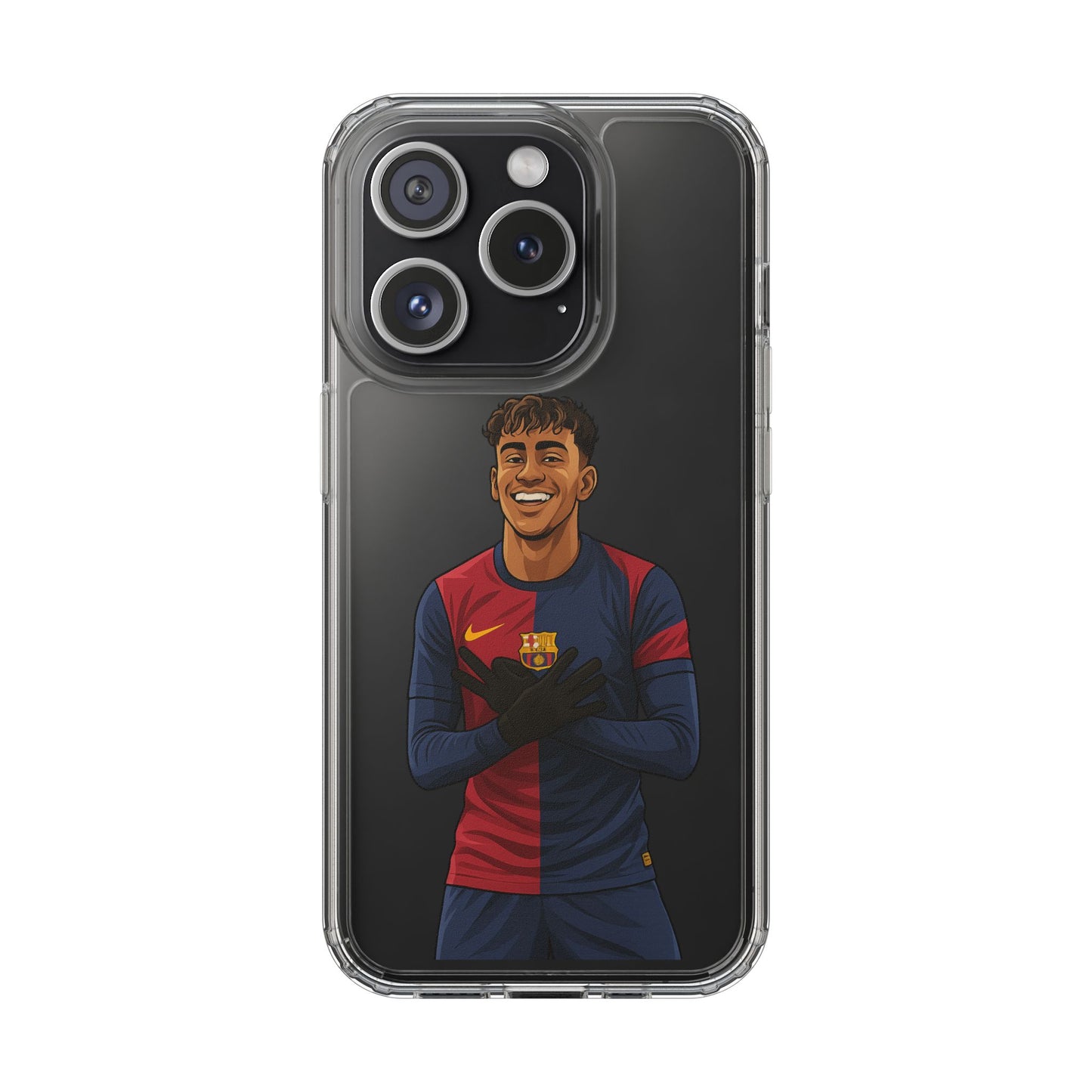 Lamine Yamal Barca Boy Clear Phone Case