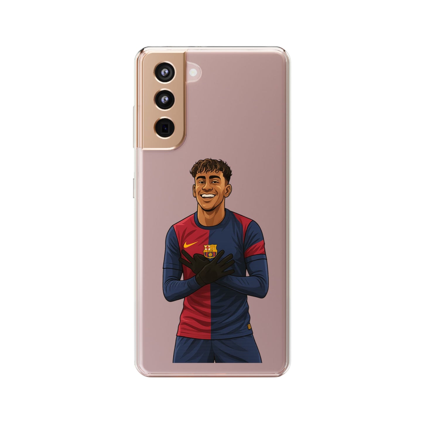 Lamine Yamal Barca Boy Clear Phone Case