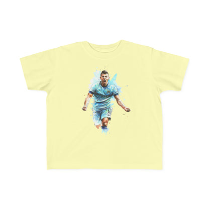 Man City Aguero Vintage Toddler's Fine Jersey Tee