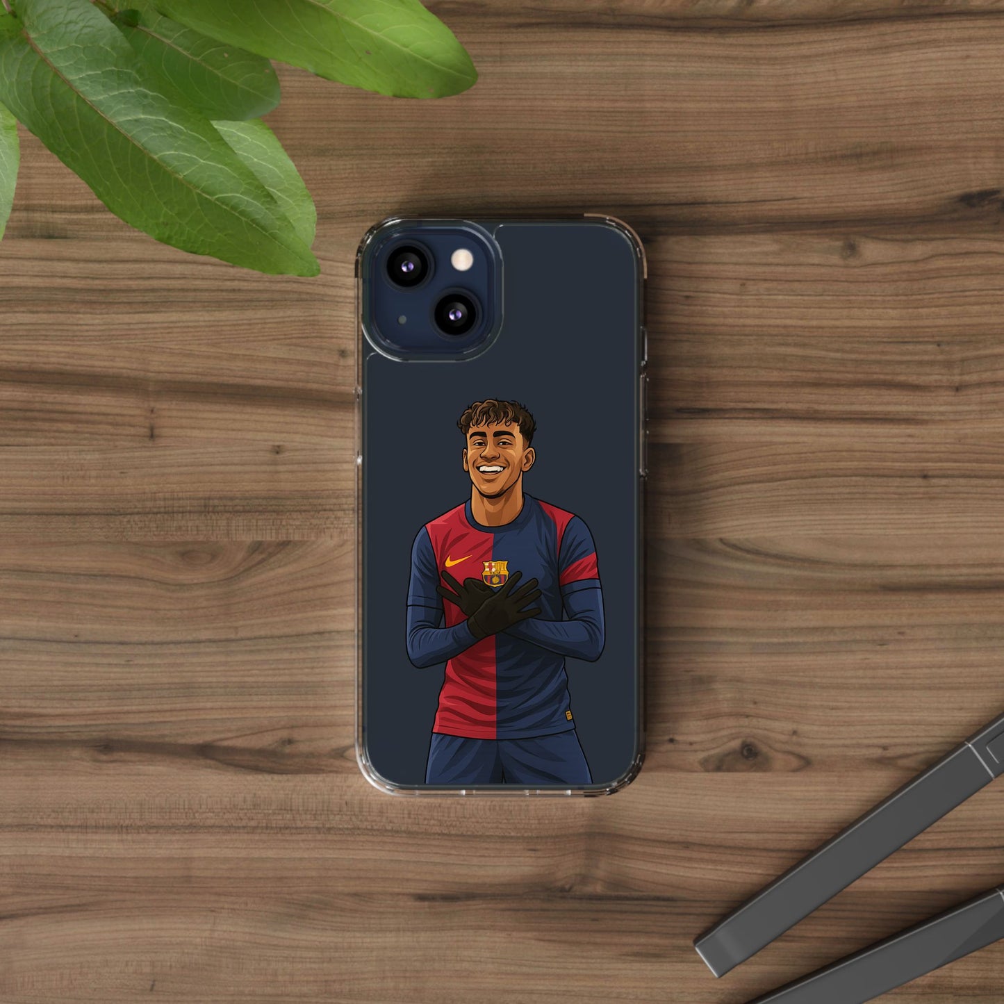 Lamine Yamal Barca Boy Clear Phone Case