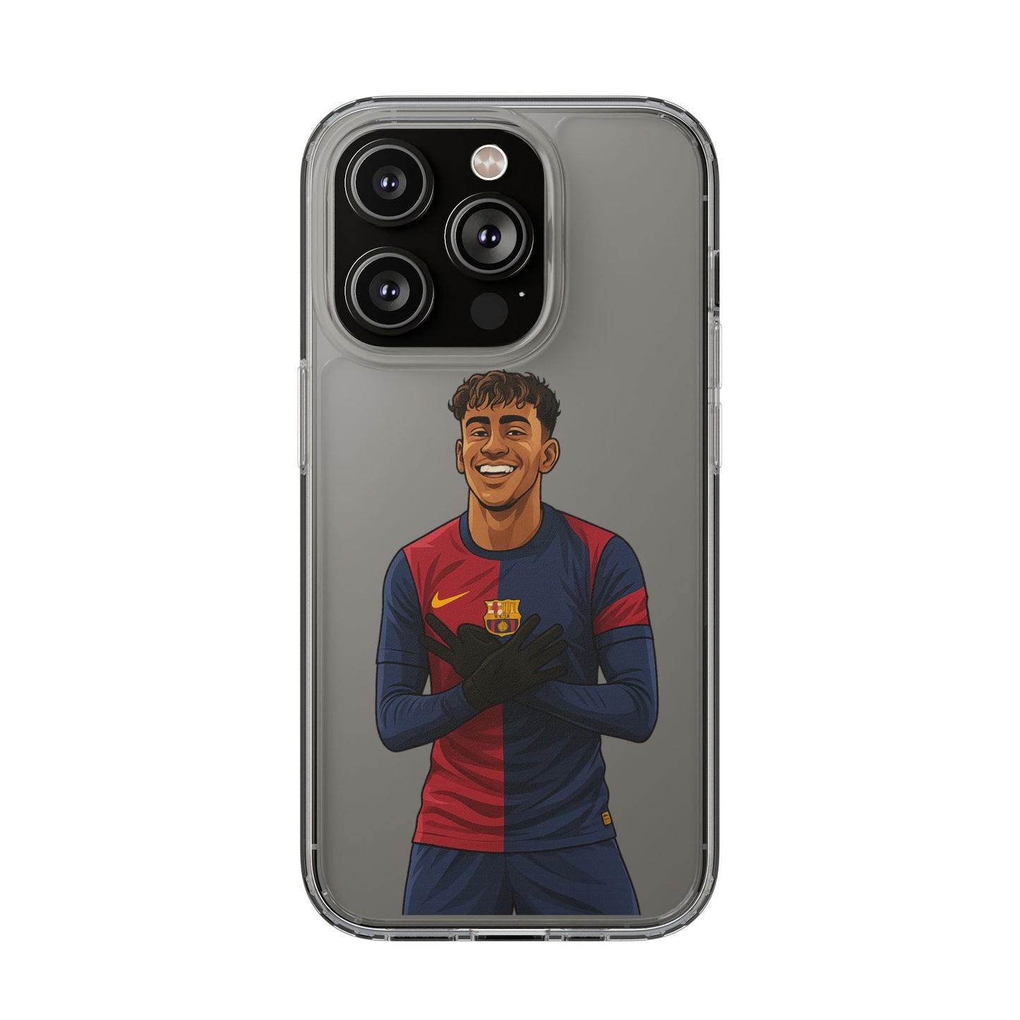 Lamine Yamal Barca Boy Clear Phone Case