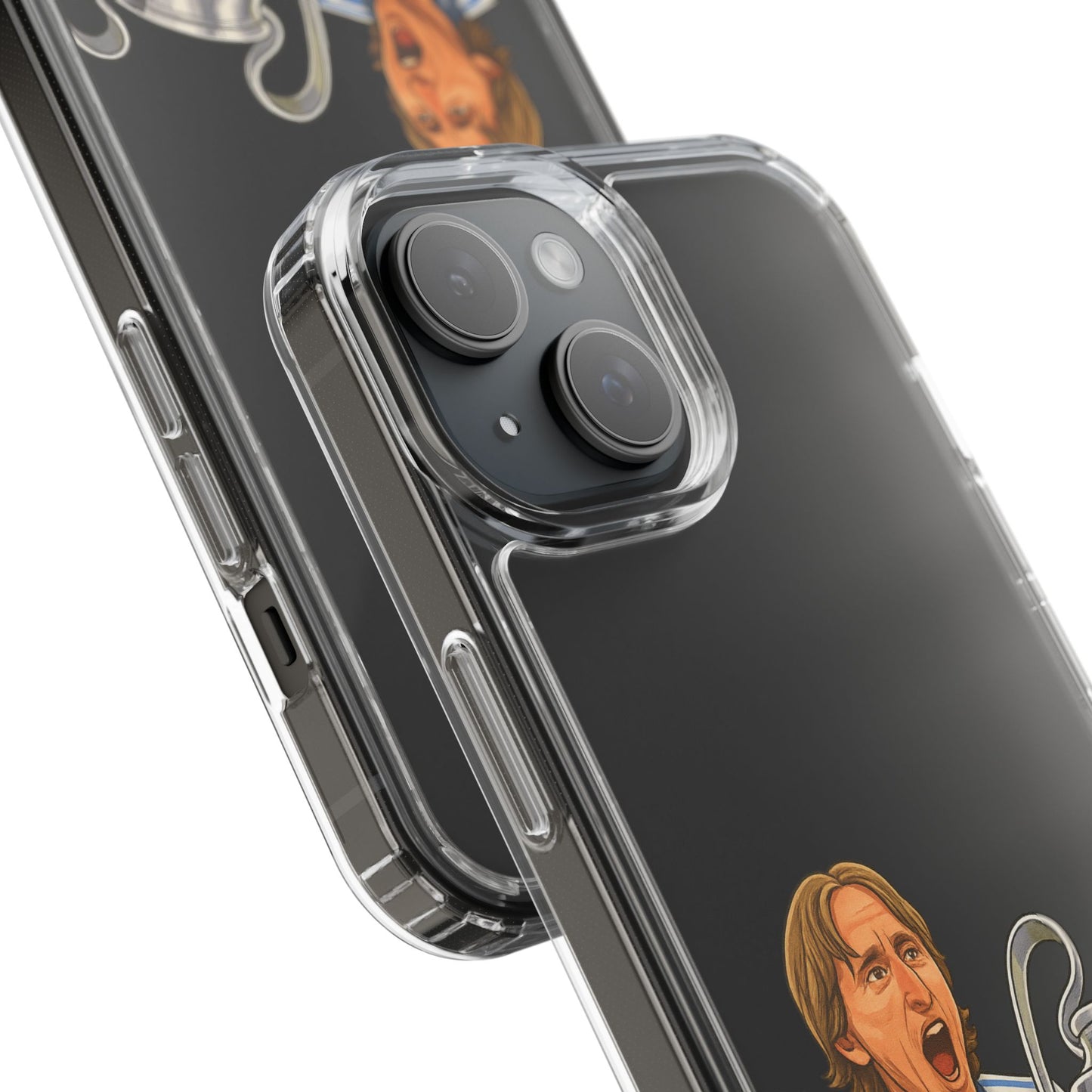 Modric Phone Case featuring Champions Celebrations, Clear Case, Soccer Fan Gear, Unique Gift for Sports Lovers, Customizable Design