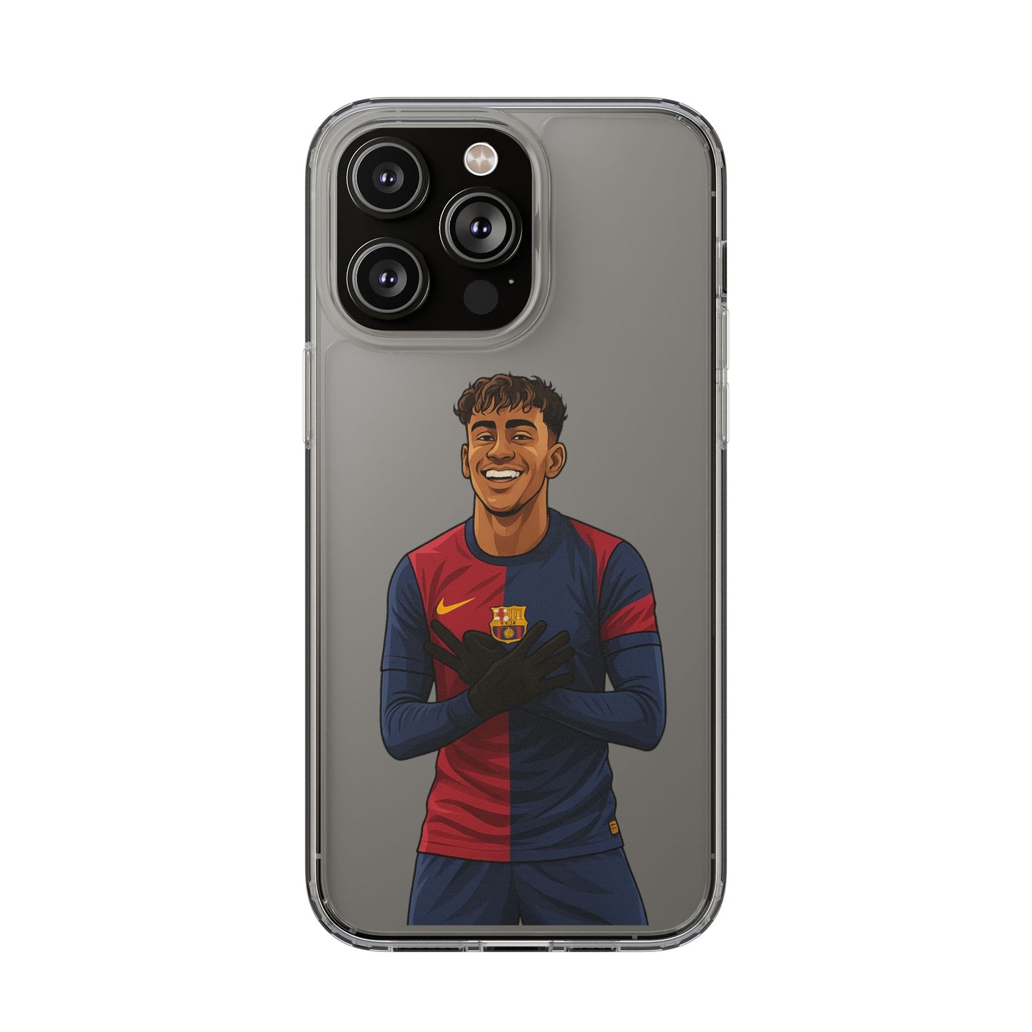 Lamine Yamal Barca Boy Clear Phone Case