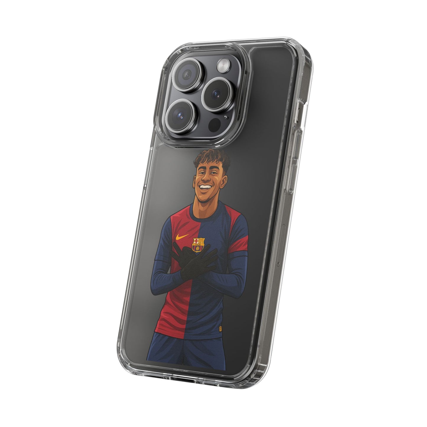Lamine Yamal Barca Boy Clear Phone Case