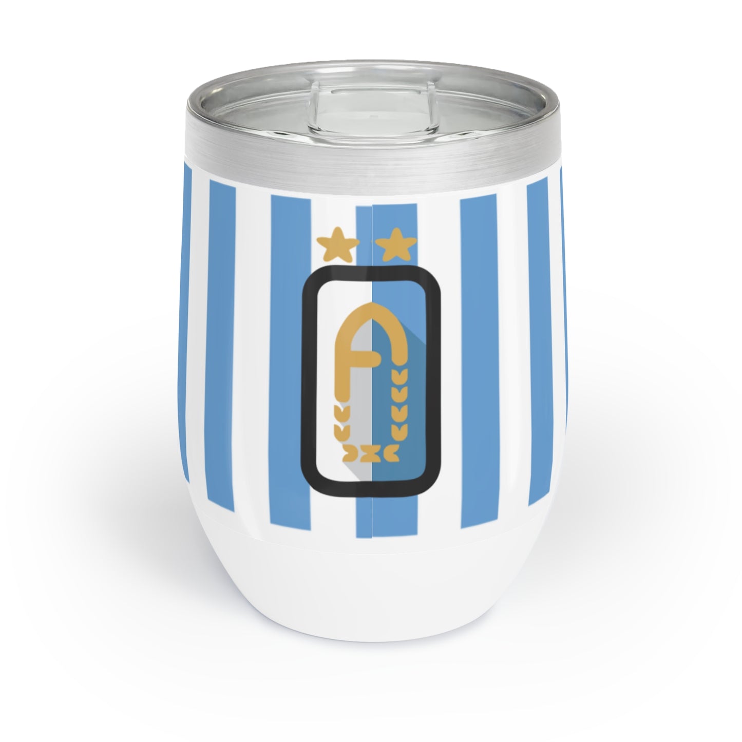 Lionel Messi Argentina Captain Vintage Chill Wine Tumbler