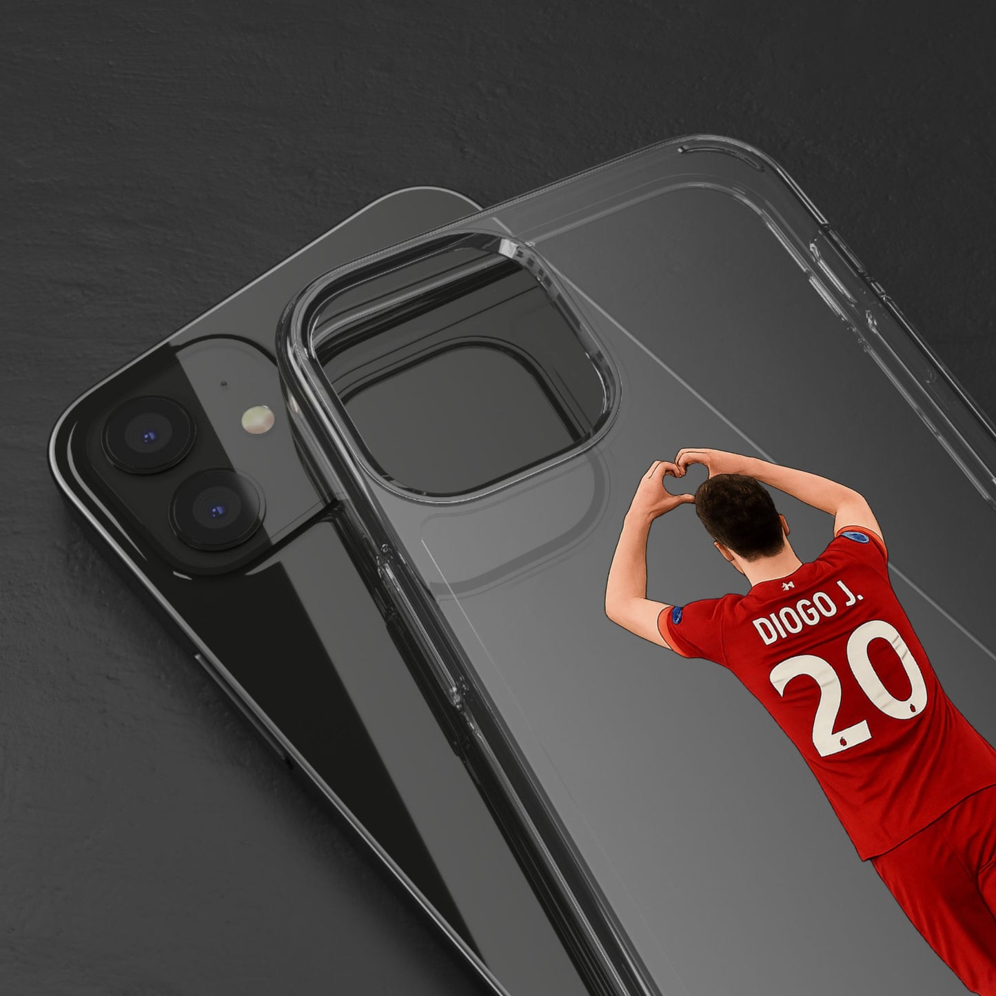 Diogo Jota Forever Liverpool Custom Clear Phone Case